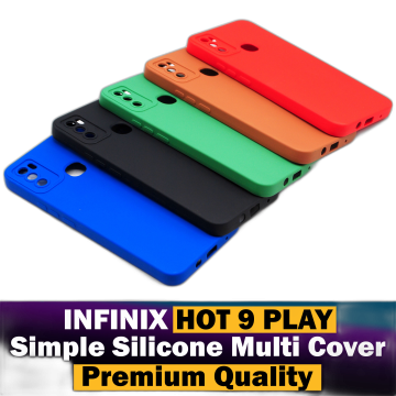 Infinix Hot 9 Play Soft Plain Multicolour Back Cover - Image 2