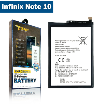 Infinix Note 10 Battery Replacement - ZNF 5000mAh (BL-49GX) - Image 2