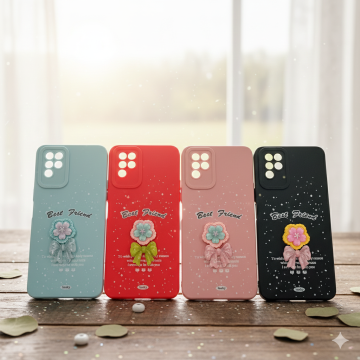 Infinix Note 10 Glittering Floral Pattern Mobile Cover