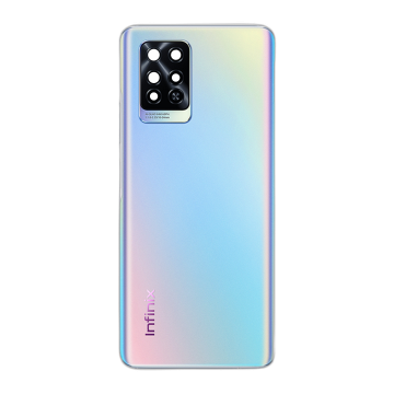 Infinix Note 10 Pro Rear Back Body Casing Housing Replacement Battery Back Door For Note 10 Pro - Silver - Image 2