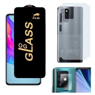 Infinix Note 10 Ultimate Kit: OG Glass + Carbon Back Camera Protector - Image 2