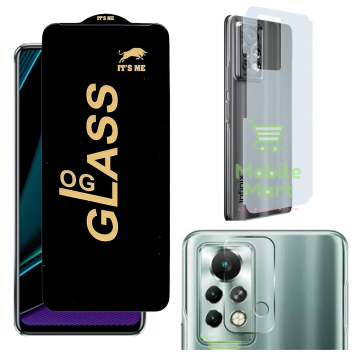 Infinix Note 11 Pro 3-in-1 Kit: OG Glass + Carbon Back Camera Lens - Image 2