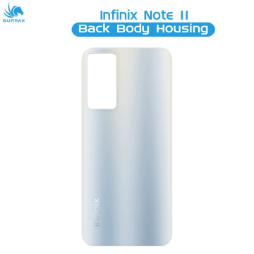 infinix Note 11 Rear Back Body Casing Housing Replacement Battery Back Door For infinix Note 11 - Silver - Image 2