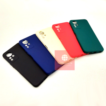 Infinix Note 11 Soft Plain Multicolour Camera Protection Mobile Cover