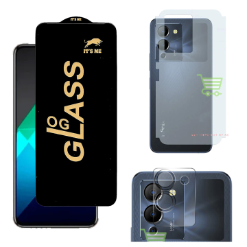 Infinix Note 12 G96 Ultimate Kit: OG Glass + Carbon Back Camera Guard - Image 2