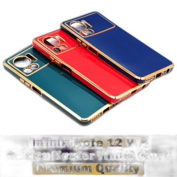 Infinix Note 12 VIP Golden Border Camera Protection Cover - Image 2
