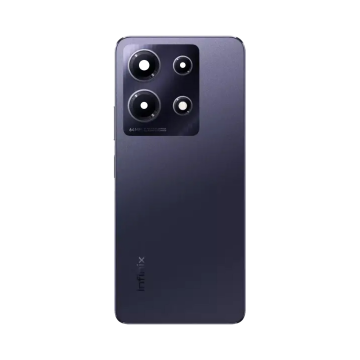 Infinix Note 30 Housing Middle Frame With Side Button and Replacement Battery Back Door For Note 30 - Black - Image 2