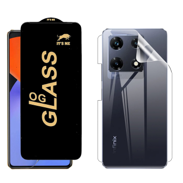 Infinix Note 30 Pro Protection Pack: OG Glass + Clear Back Jelly Film - Image 2