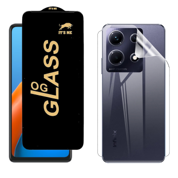 Infinix Note 30 Protection Pack: OG Glass + Clear Back Jelly Film - Image 2