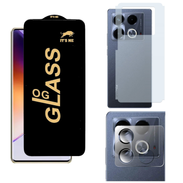 Infinix Note 40 3-in-1 Ultimate Kit: OG Glass + Carbon Back Camera Protector - Image 2