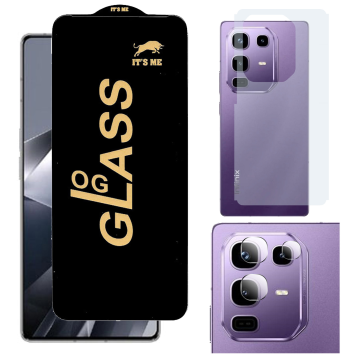 Infinix Note 50 3-in-1 Bundle: OG Glass + Carbon Back Camera Protector - Image 2
