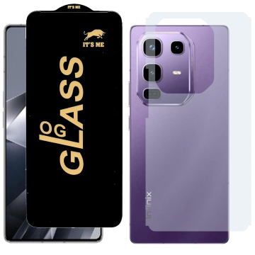 Infinix Note 50 Combo: OG Glass Screen Protector + Carbon Back Skin - Image 2