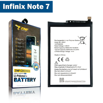 Infinix Note 7 Battery Replacement - ZNF 5000mAh (BL-49GX) - Image 2