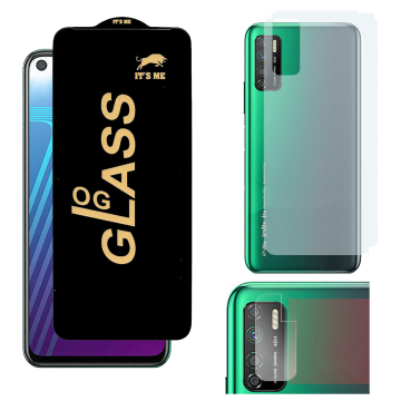 Infinix Note 7 Lite 3-in-1 Kit: OG Glass + Carbon Back Camera Protector - Image 2