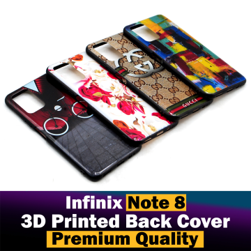 Infinix Note 8 Multicolour 3D Printed Design Case