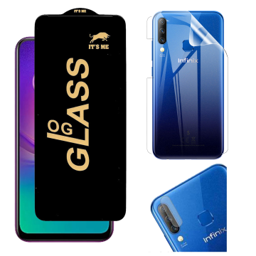 Infinix S4 360¬∞ Clear Kit: OG Glass + Back Jelly Camera Guard - Image 2