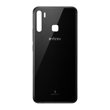Infinix S5 Rear Back Body Casing Housing Replacement Battery Back Door With Side Buttons For Infinix S5 - Black - Image 2