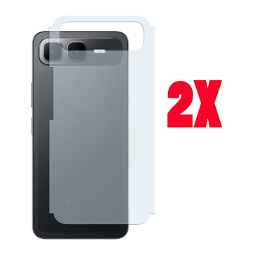 Infinix Smart 10 Plus Back Protector Carbon Fiber Matte Soft Skin Sheet For - 2Pcs - Image 2