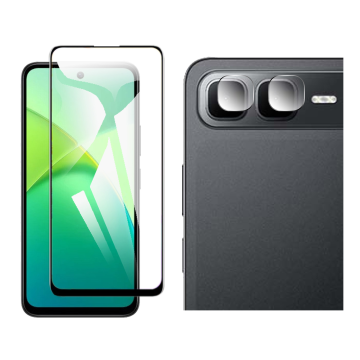 Infinix Smart 10 Plus Glass Protector 5D-10D-11D-21D-9D Full Coverage + Back Rear Camera 9H Gorilla Flexible - Image 2