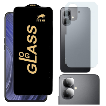 Infinix Smart 10 Ultimate Bundle: OG Glass + Carbon Back Camera Guard - Image 2