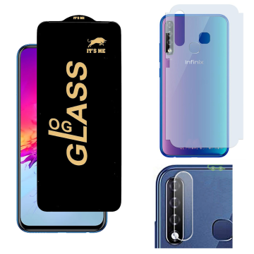 Infinix Smart 3 Plus 3-in-1 Safety: OG Glass + Carbon Back Camera Lens - Image 2
