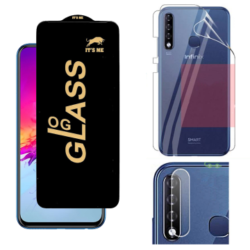 Infinix Smart 3 Plus Clear Protection: OG Glass + Back Jelly Camera Guard - Image 2
