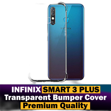 Infinix Smart 3 Plus Transparent Anti Shock Soft Crystal Clear Case - Image 2
