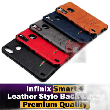 Infinix Smart 4 Soft Pierre Leather Texture Pattern Case Cover