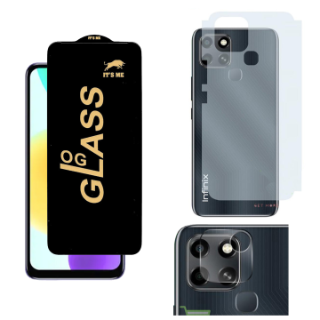 Infinix Smart 6 3-in-1 Kit: OG Glass + Carbon Back Camera Lens - Image 2