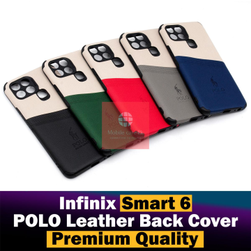 Infinix Smart 6 Back Cover Leather Type Soft Smart 6 Case For Boys - Image 2