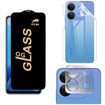 Infinix Smart 7 HD Clear Bundle: OG Glass + Back Jelly Camera Protector - Image 2