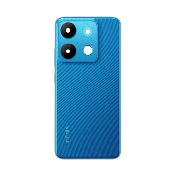 Infinix Smart 7 Housing Middle Frame With Side Button and Replacement Battery Back Door For Smart 7 - Blue - Image 2