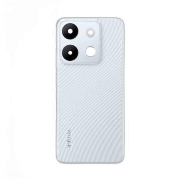 Infinix Smart 7 Housing Middle Frame With Side Button and Replacement Battery Back Door For Smart 7 - White - Image 2