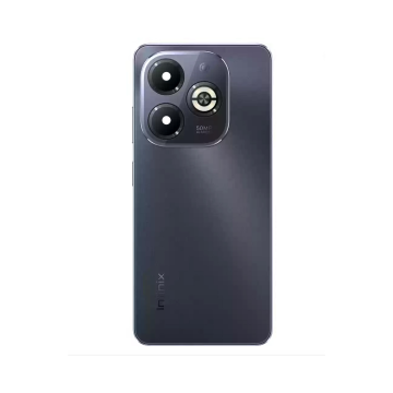 Infinix Smart 8 Plus Housing Middle Frame With Side Button and Replacement Battery Back Door For Smart 8 Plus - Balck - Image 2