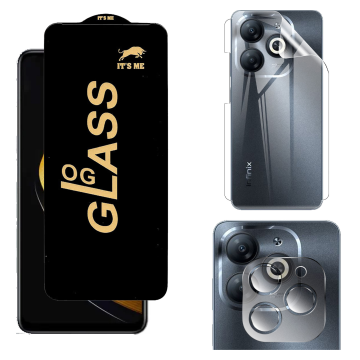 Infinix Smart 8 Pro Clear 360: OG Glass + Back Jelly Camera Film - Image 2