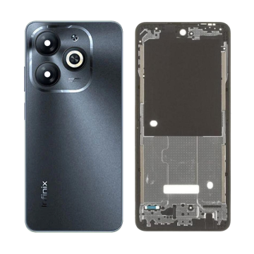 Infinix Smart 8 Rear Complete Body Casing Housing Replacement For Smart 8 - Black - Image 2