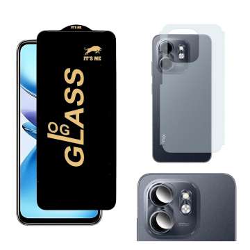 Infinix Smart 9 Ultimate Kit: OG Glass + Carbon Back Camera Lens - Image 2