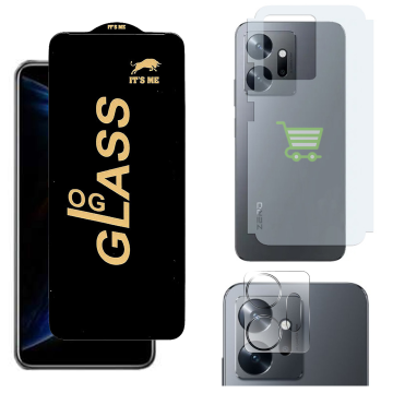 Infinix Zero 20 3-in-1 Kit: OG Glass + Carbon Back Camera Protector - Image 2