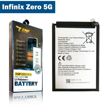 Infinix Zero 5G Battery Replacement - ZNF 5000mAh (BL-49JX) - Image 2