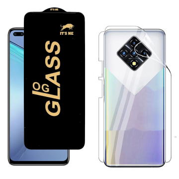Infinix Zero 8 Protection Pack: OG Glass + Clear Back Jelly Film - Image 2
