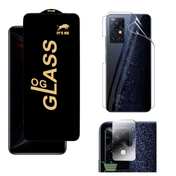 Infinix Zero X Neo Clear Bundle: OG Glass + Back Jelly Camera Protector - Image 2