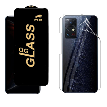 Infinix Zero X Neo Protection Pack: OG Glass + Clear Back Jelly Film - Image 2