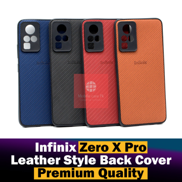 Infinix Zero X Pro Back Cover Leather Type Soft Zero X Pro Case For Boys - Image 2