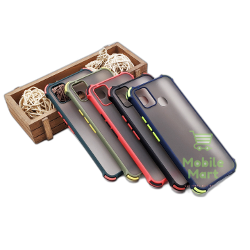 Inifnix Hot 10 Lite Smoky Matte Bumper Armor Case Cover