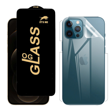 iPhone 12 Pro Clear Bundle: OG Glass + Back Hydrogel Film - Image 2