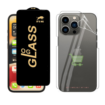 iPhone 13 Pro Clear Protection: OG Glass + Back Hydrogel Film - Image 2