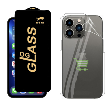 iPhone 13 Pro Max 360¬∞ Kit: OG Glass + Clear Back Hydrogel Film - Image 2