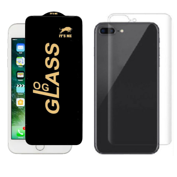 iPhone 7 Plus Protection Pack: OG Glass + Transparent Back Hydrogel Film - Image 2