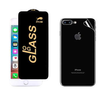 iPhone 8 Plus Total Defense: OG Glass + Back Clear Jelly Protector - Image 2