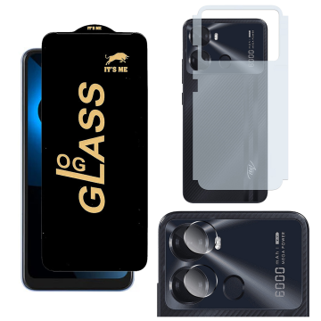 iTel P40 3-in-1 Kit: OG Glass + Carbon Back Camera Protector - Image 2